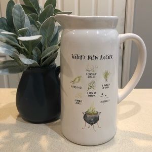 rae dunn witchs brew pitcher